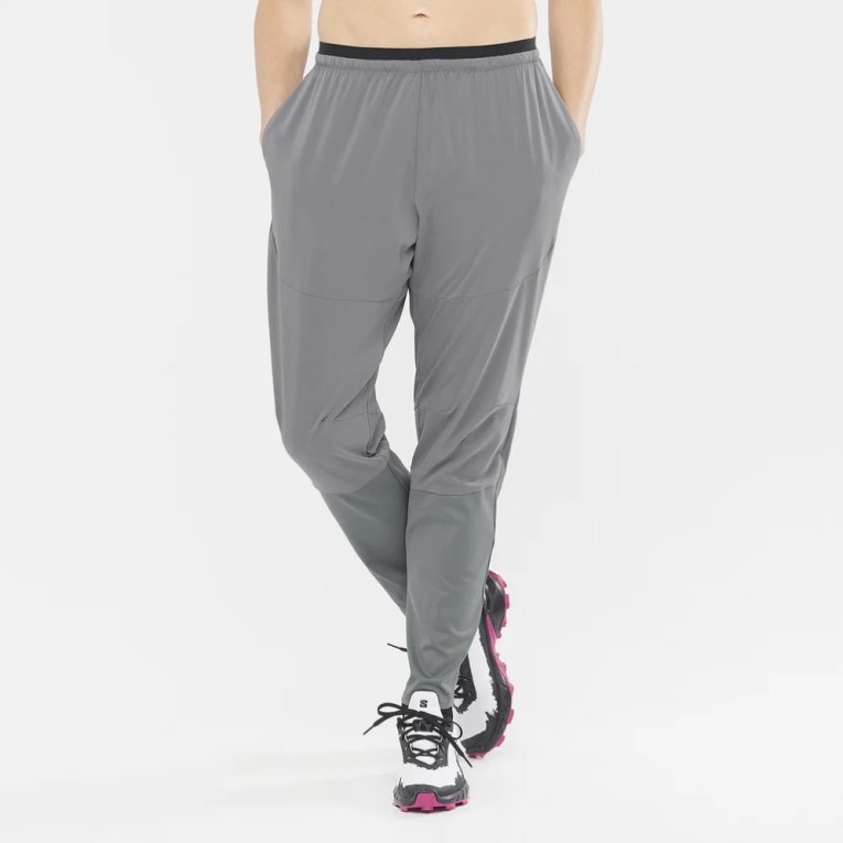 Pantalones Deportivos Salomon Cross Run Mujer Grises | MX FGTM571